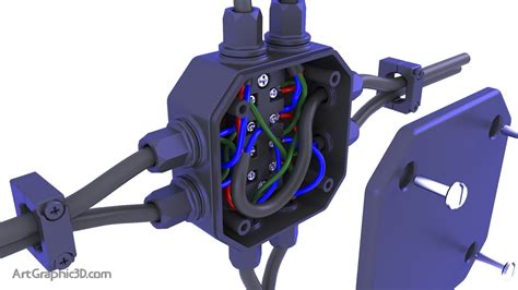 3d print electrical box|junction box 3d model.